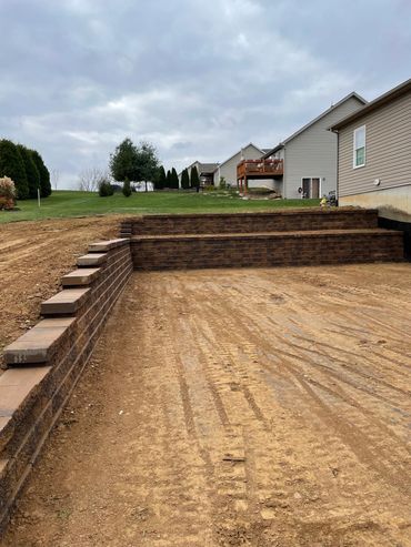 Retaining Wall Installation
