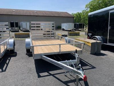 CargoPro 6x10' open aluminum utility trailer with fold down ramp
