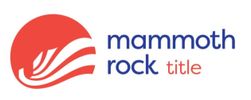 Logo with red emblem and text Mammoth Rock Title.