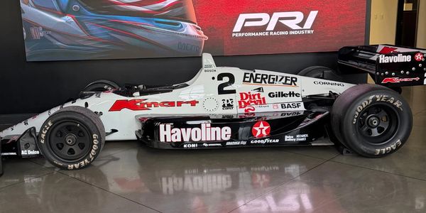 Michael Andrettis 1991 Lola T91/00 at the PRI office. Built by McBain Motorsports
