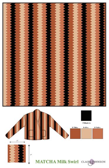 Print design, cats tails