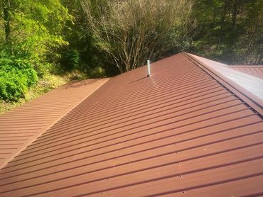 Brown metal roof