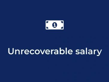 If a new starter leaves in the first 12 months, one of the costs is unrecoverable salary paid