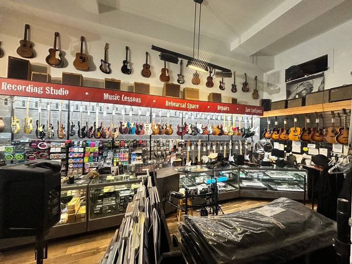 Our showroom houses over 100 guitars