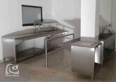 Autoservicio en acero inoxidable para restaurante de clinicas y hospitales