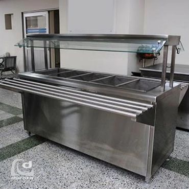 Auto servicio en acero inoxidable Con un diseño modular y versátil.