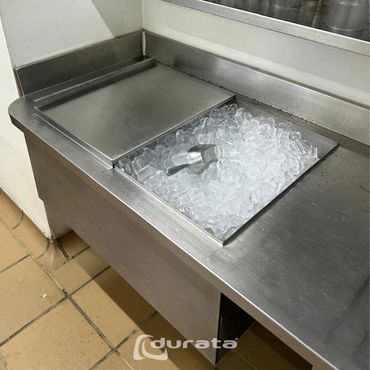 Almacenamiento de hielo para tu bar o restaurante en acero inoxidable