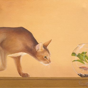 A Cat's Life #1 - SOLD
Oil on canvas
16 x 12 in.