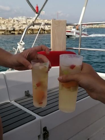 Enjoy complimentary food and drinks. Private yachting in Estepona, Ceuta and Gibraltar