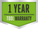 1 year tool warranty for EGO