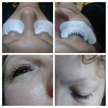 classic lash extensions before and after