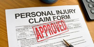 Approved personal injury claim form