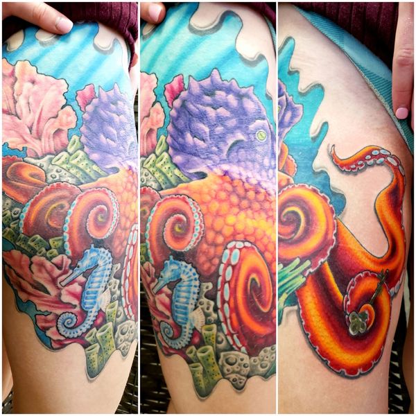 Octopus tattoo realism tattoo