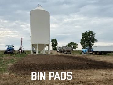 grain bin pad install gravel pad