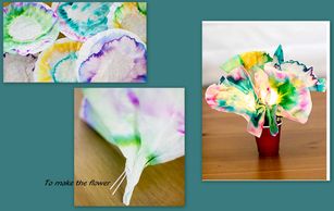 Make coffee filter colorfully flower.
Long island magic for kids. kids craft ideas with long island'