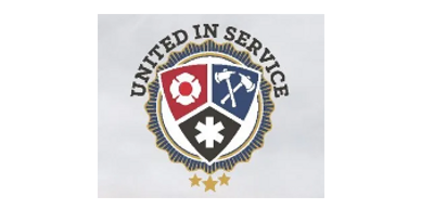 A picture of a logo for United in Service.