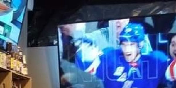 Hockey on big screen