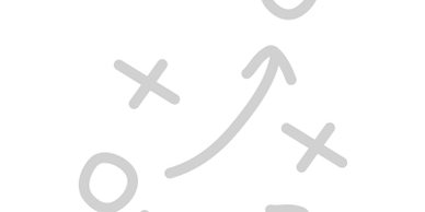 Strategy diagram with arrows and crosses.