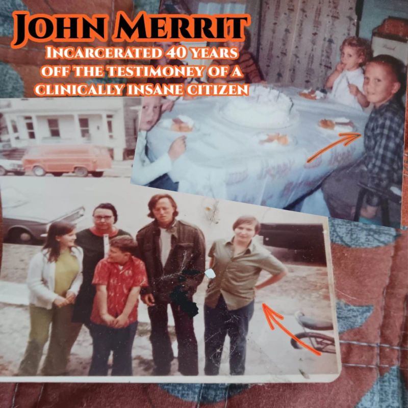John Merritt as a young man several years before his being found guilty of a murder he didn't commit