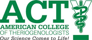 logo for ACT American College of Theriogenologists with tagline Our Science Comes to Life!
