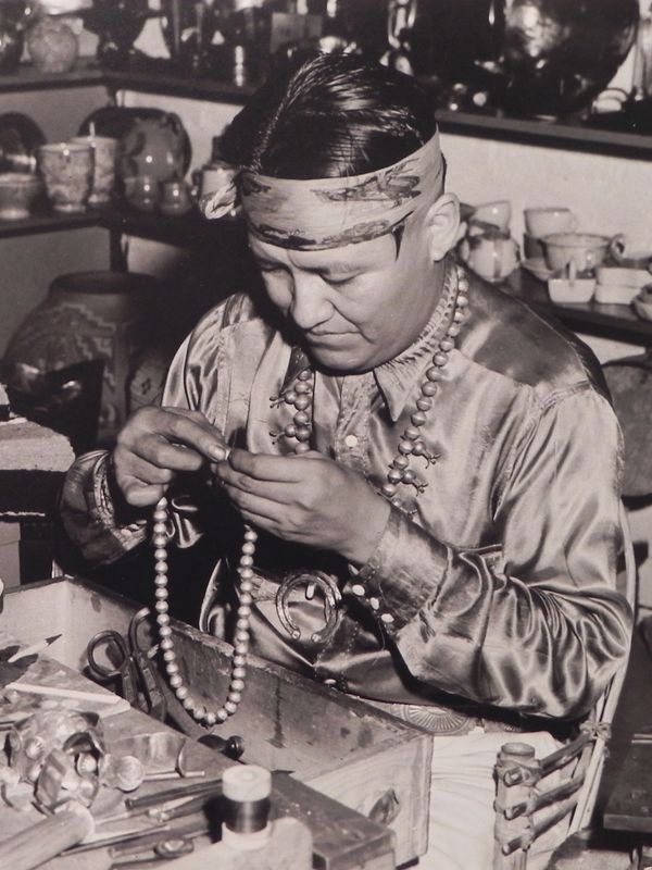 Harrison Yazzie was one of the silversmiths who worked at Nava-Hopi Trading Post