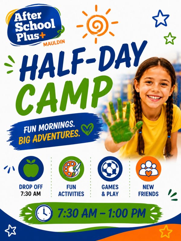 Half-day camp with fun activities and new friends.