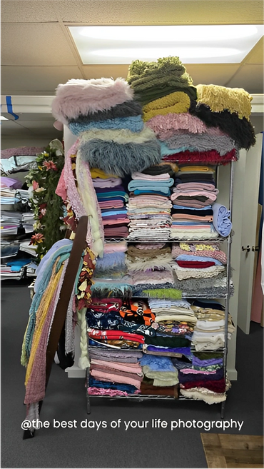 A Bunch Of Various Color Fabrics