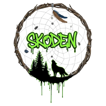 Wolf in a dreamcatcher