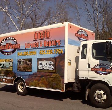 Smoky Mountain RV Repair is fully equipped to "bring the shop to you" wherever you are.