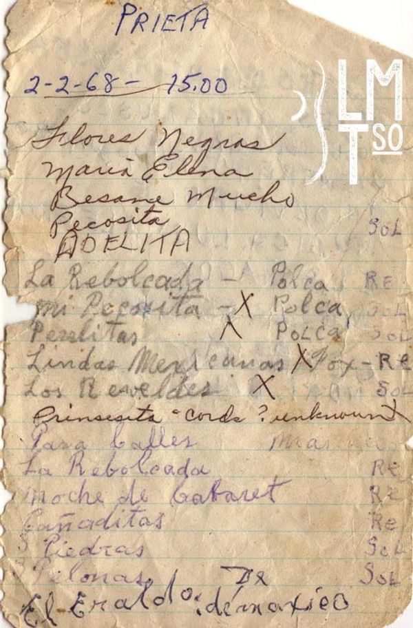 1968 Song List Written by Juan Barrientos pg 3