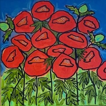 My Poppie Garden
Acrylic Painting
