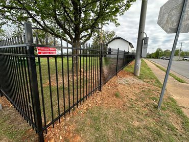 6 foot decorative ornamental, steel and aluminum fencing installations in West Plains, Missouri