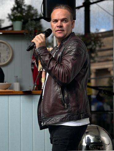 Event Hosting
Stage Host Simon Wood