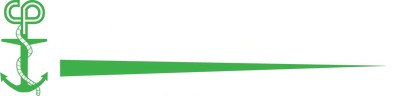 Logo with a green anchor and white text reading 'GHOST HUNTERS'.
