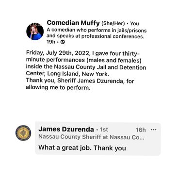 Thank you from Sheriff James Dzurenda