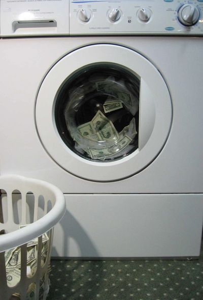 Washer with Money inside