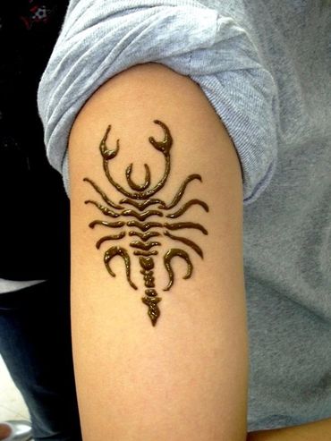 male scorpion henna