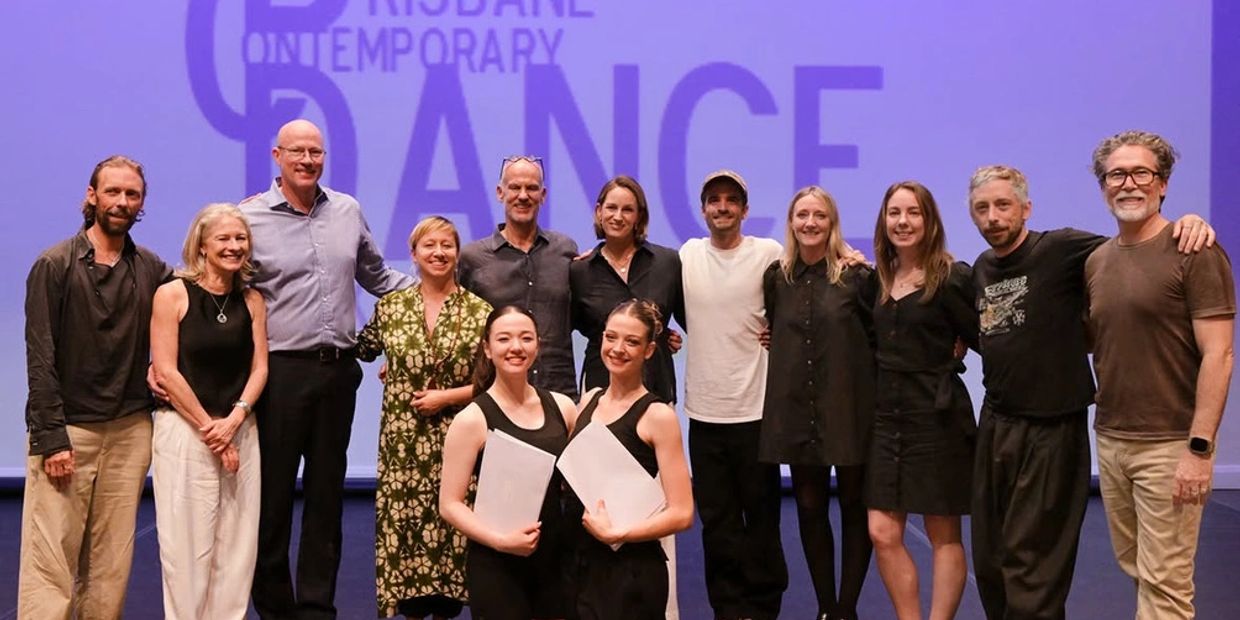 Group photo of diverse people at Brisbane Contemporary Dance event.