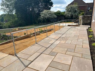 Sandstone Paving and Railings