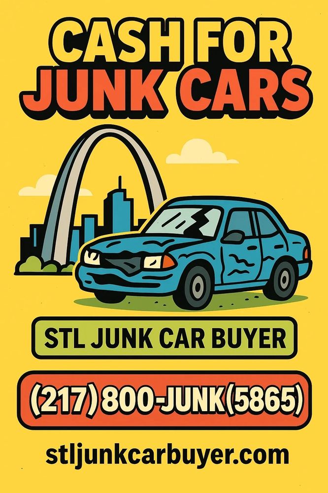 Cash for junk cars service in St. Louis with contact details.