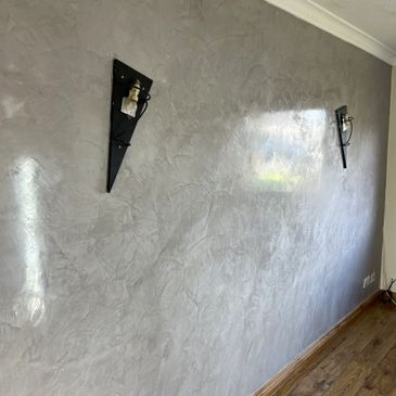 Venetian Plastering completed on a feature wall