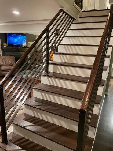 Steel flatbar railing