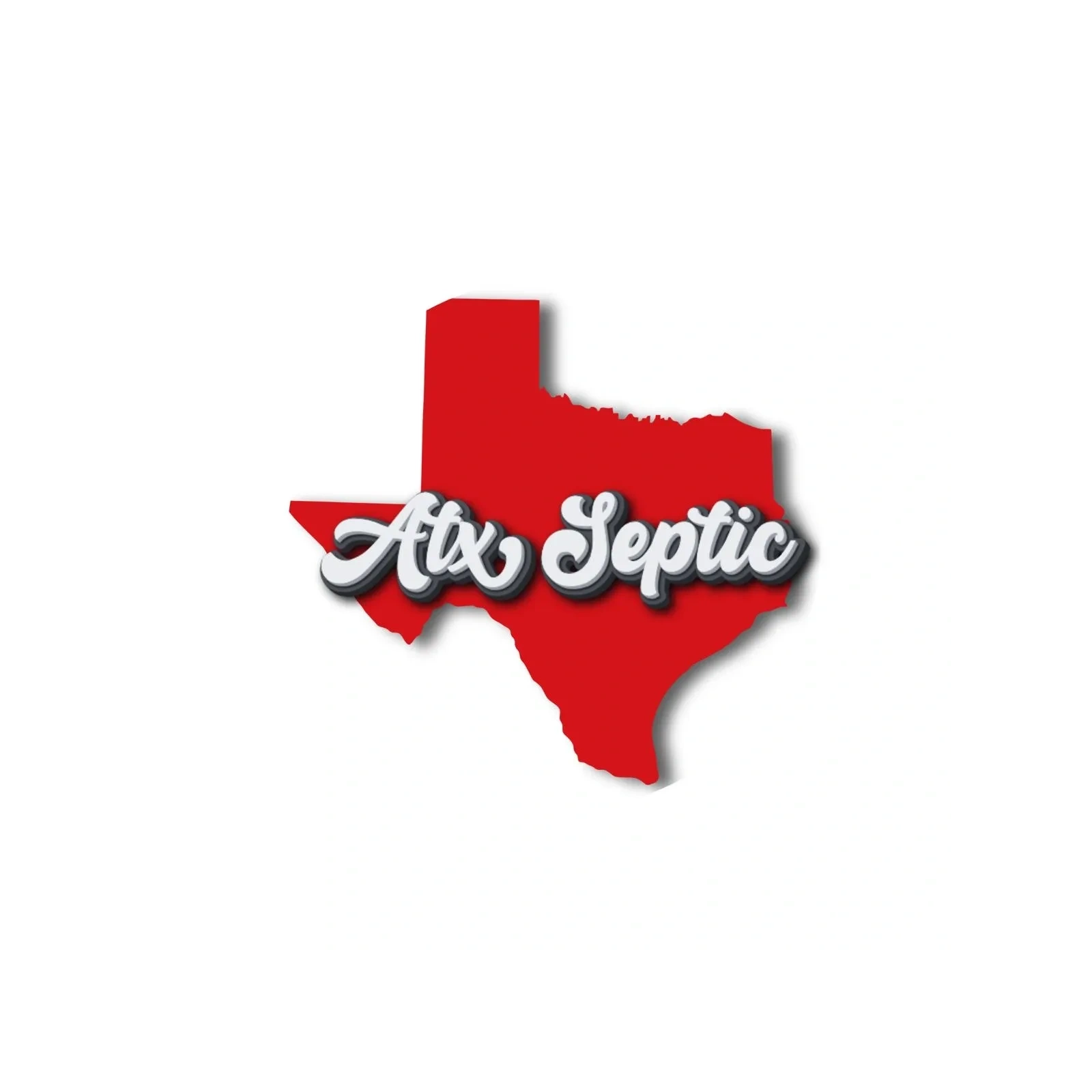 Texas state map with 'Atx Septic' text overlay.