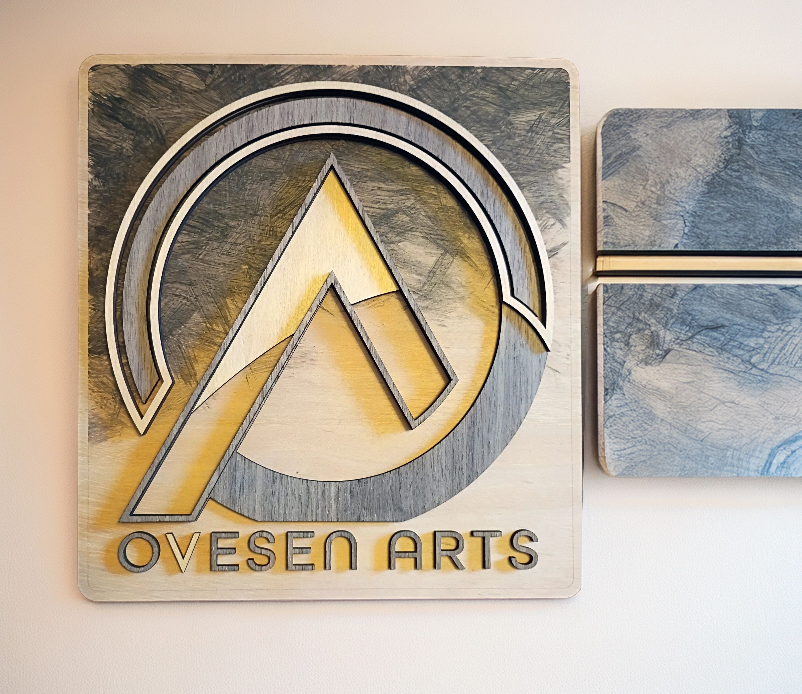 Corporate Logo Layered Wood Signage