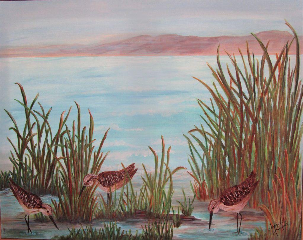 Sandpiper Lagoon
Hand Painted on a 24" x 30" Stretched Canvas Original Design
$575.00