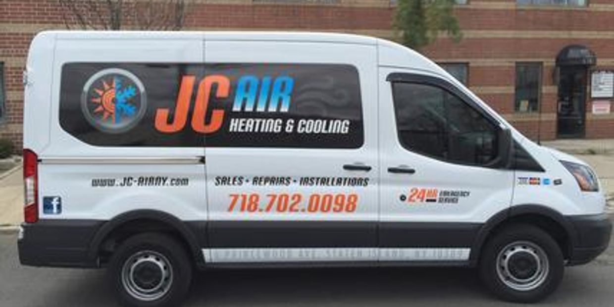 Van for JC Air Heating & Cooling services.