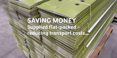 Flat-packed - cut transport costs, our eco tree-shelters are supplied flat-packed