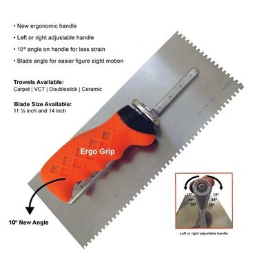 ERGONOMIC ADJUSTABLE TROWEL description