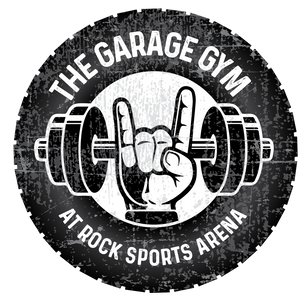 The Garage Gym at Rock Sports Arena Logo Round Rock Texas
