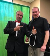 Mark was the featured magician at The Rising Star Casino. His audience interaction, whether in strol